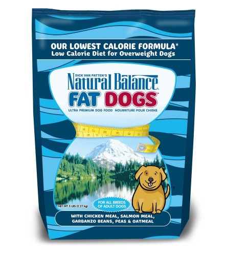 Natural Balance Fat Dogs Chicken & Salmon Formula Low Calorie Dry Dog Food 5lbs